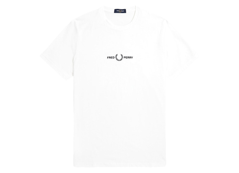 Fred Perry Embroidered T-shirt wit heren
