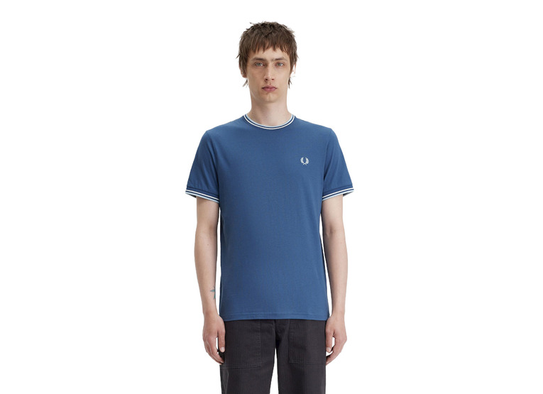 Fred Perry Twin tipped T-shirt nachtblauw heren