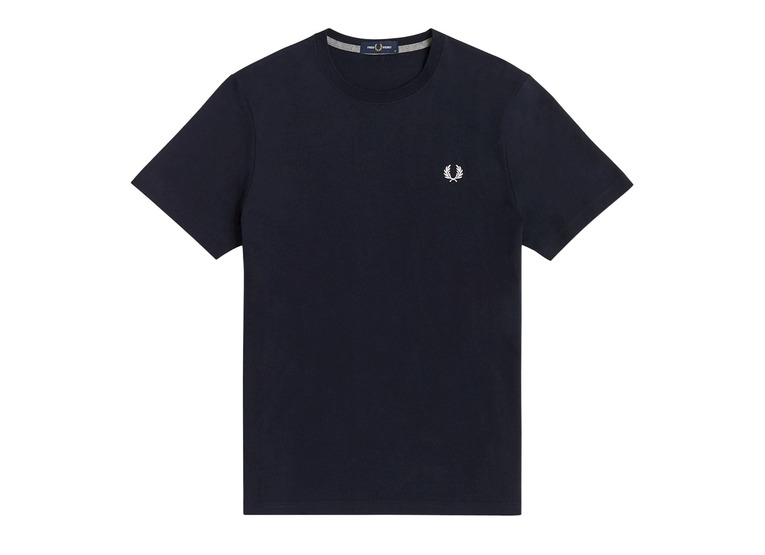 Fred Perry crew neck T-shirt navy heren