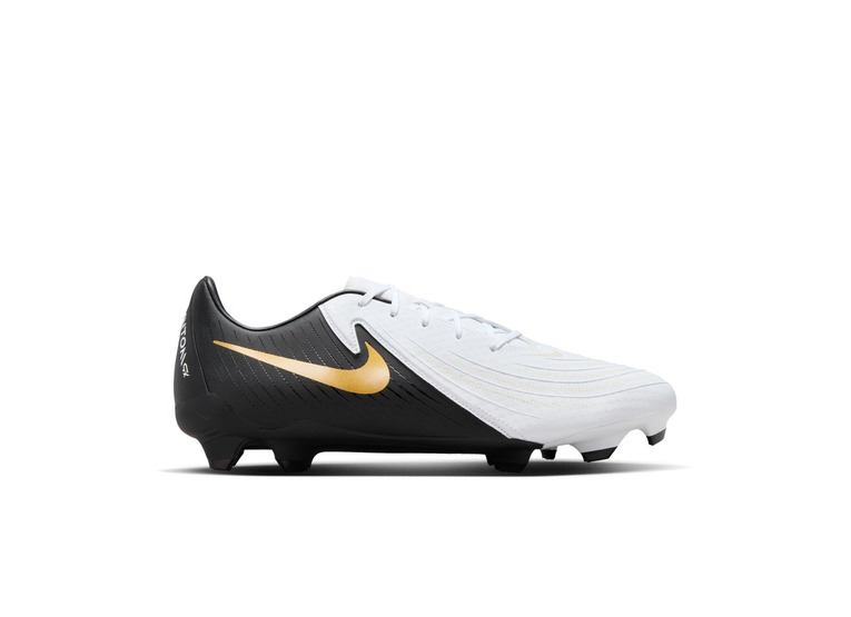 Nike Phantom GX 2 Academy low MG voetbalschoen wit/zwart/met gold