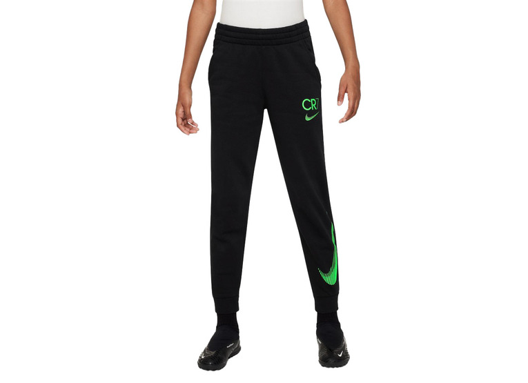Nike CR7 club fleece joggingbroek zwart/green strike KIDS
