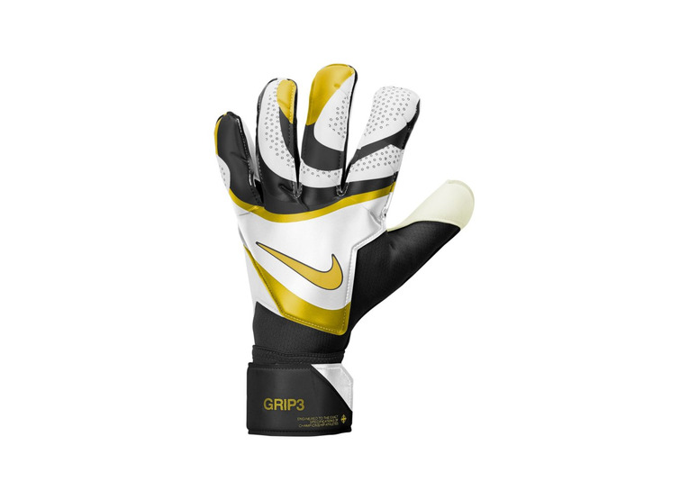 Nike Grip3 keepershandschoen zwart/wit/met gold unisex