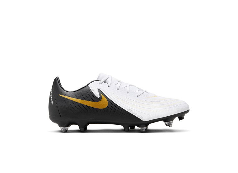 Nike Phantom GX 2 Academy SG low-top voetbalschoen wit/met gold/zwart