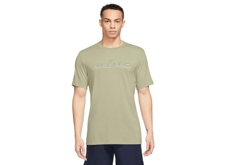 Nike Dri-FIT fitness T-shirt olive aura heren