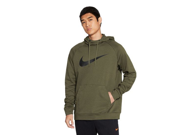 Nike Dry Graphic hoodie medium olive heren