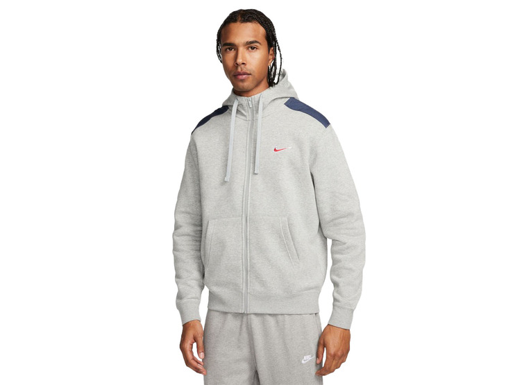 Nike Sportswear FZ fleece hoodie dark grey heather heren