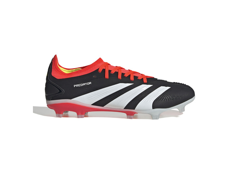 Adidas Predator 24 Pro FG voetbalschoen zwart/wit/solar red