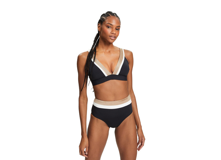 Esprit Tri-color padded bikini zwart dames