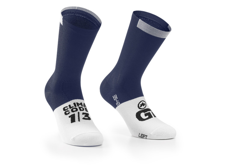 Assos GT zomer fietssokken C2 genesi blue unisex