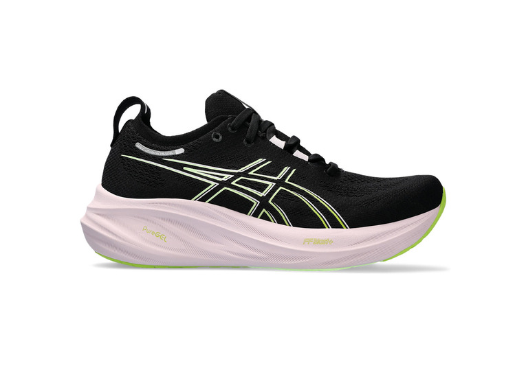 Asics Gel-Numbus 26 loopschoen zwart/neon lime dames