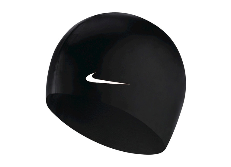 Nike solid silicone badmuts zwart unisex