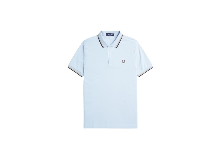 Fred Perry Twin tipped polo lichtblauw heren