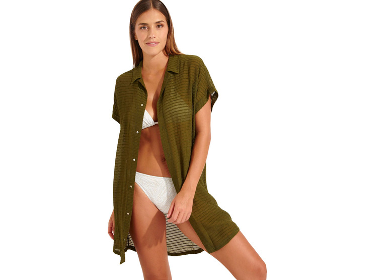 Livia Palace solobeach shirt khaki dames