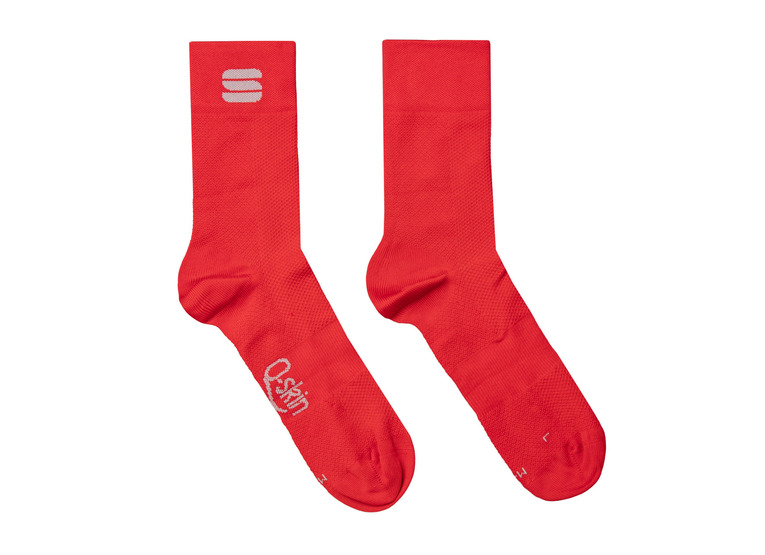 Sportful Matchy fietssokken rood heren