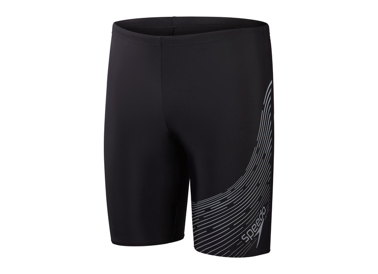 Speedo Eco medley logo jammer zwart/USA charcoal heren