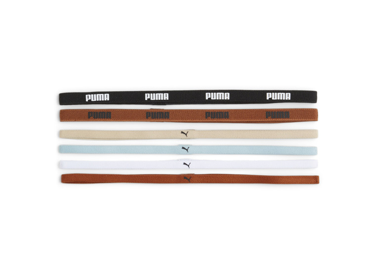 Puma Training sportbanden 6-pack zwart/teak/turquoise/wit