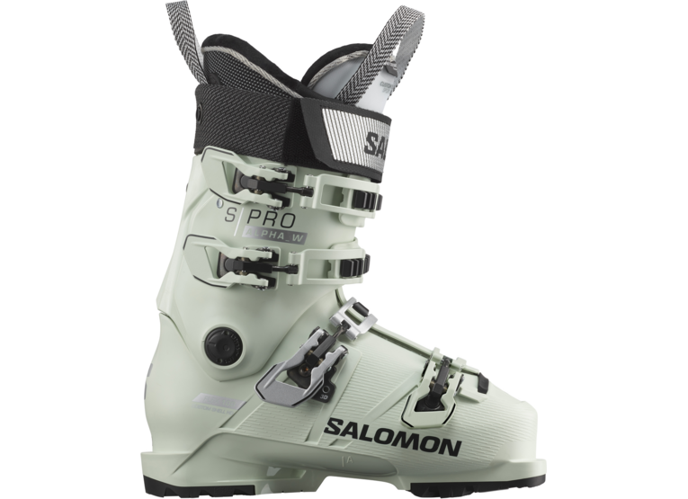 Salomon S/Pro Alpha 100 GW skischoen white moss/zilver/zwart dames