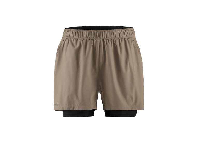 Craft Adv Essence 2-in-1 stretch short beige heren