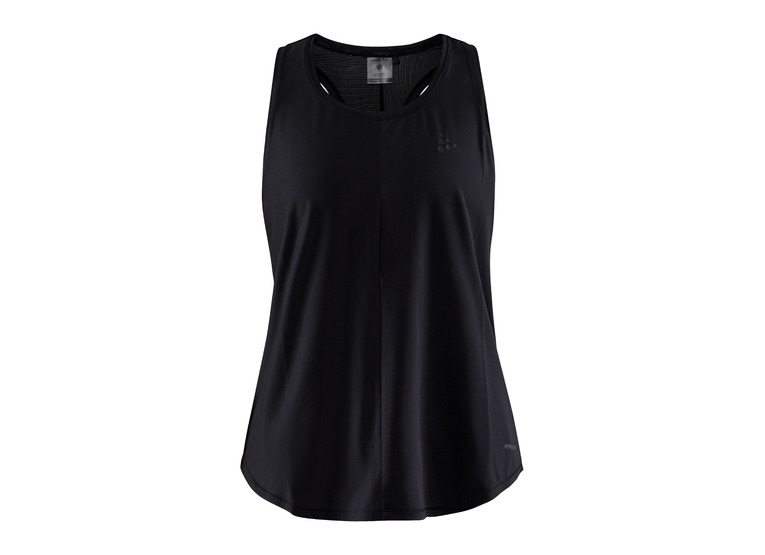 Craft Core charge rib singlet zwart dames