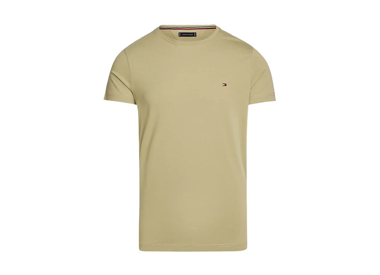 Tommy Hilfiger stretch slim fit T-shirt faded olive heren