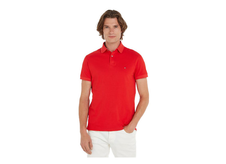 Tommy Hilfiger 1985 regular fit polo fierce red heren