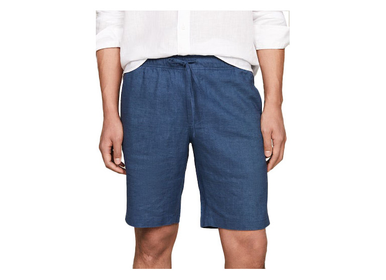 Tommy Hilfiger Harlem Pro drawstring linnen short aegean sea heren