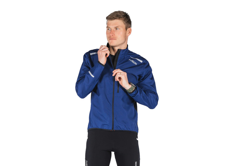 Fusion S1 run jacket night blue heren