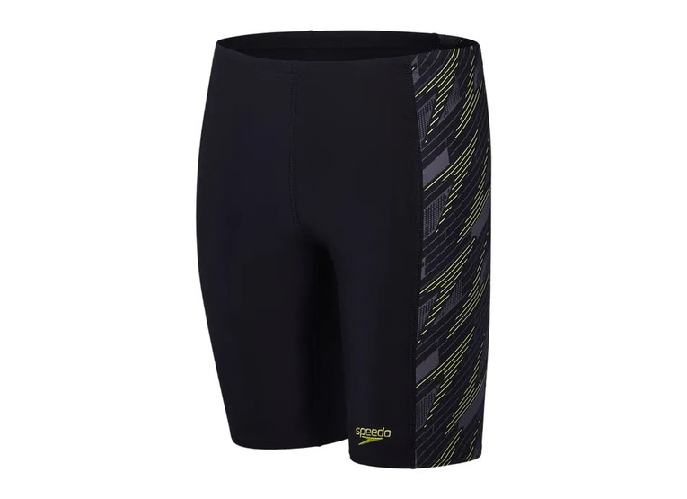 Speedo ECO hyperboom panel jammer zwart/geel/grijs KIDS