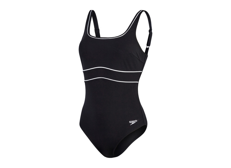 Speedo Eco contour eclipse shaping badpak Zwart/wit dames
