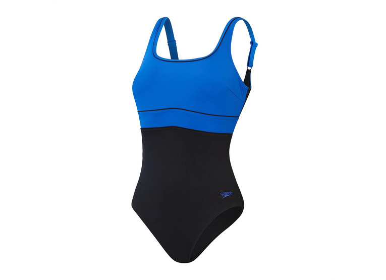 Speedo ECO Contour eclipse shaping badpak zwart/blauw dames