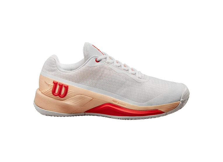 Wilson Rush Pro 4.0 Clay tennisschoen wit/peach dames