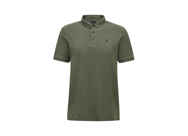 Peak Performance classic cotton polo pine needle heren