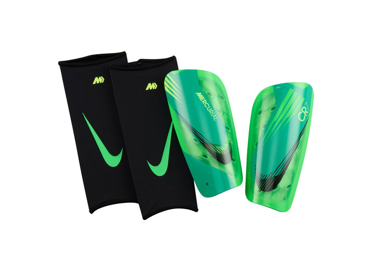 Nike CR7 Mercurial lite scheenbeschermers green strike/stadium green/zwart unisex