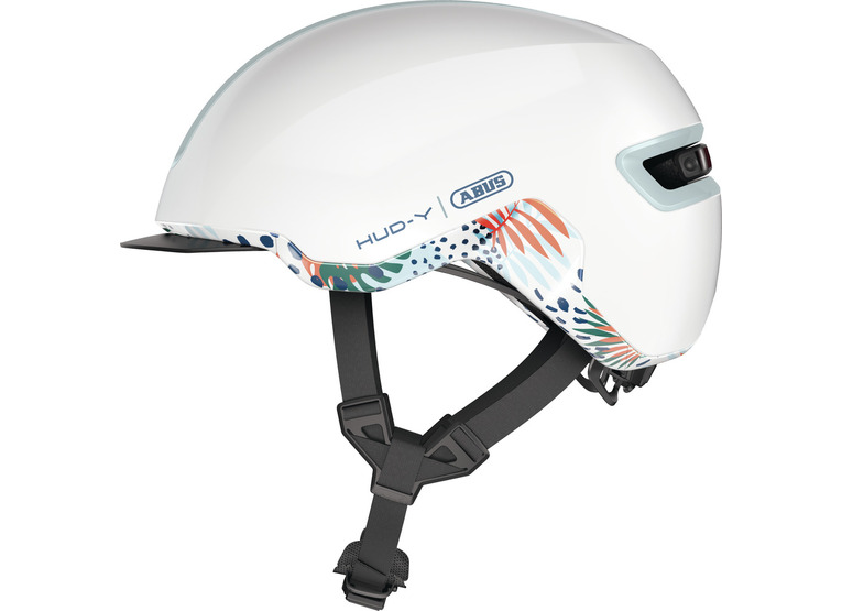 Abus HYD-Y fietshelm M flower white dames