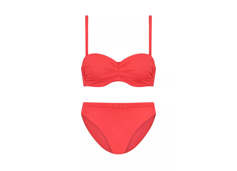 Cyell Treasury teaberry bandeau bikini C-cup dames
