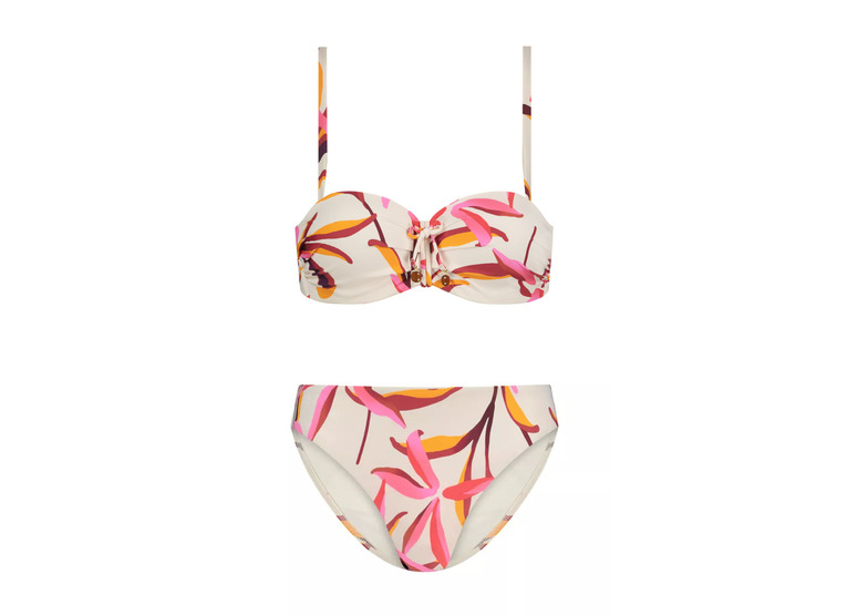 Cyell Japanese floral bandeau bikini B-cup dames