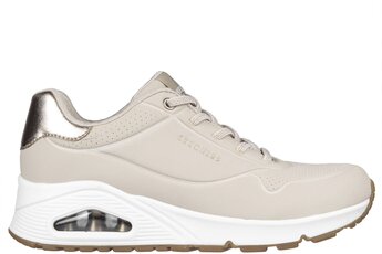Skechers Uno shimmer away sneaker beige dames