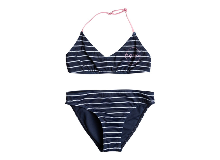 Roxy Bico basic stripe triangel bikini navy meisjes