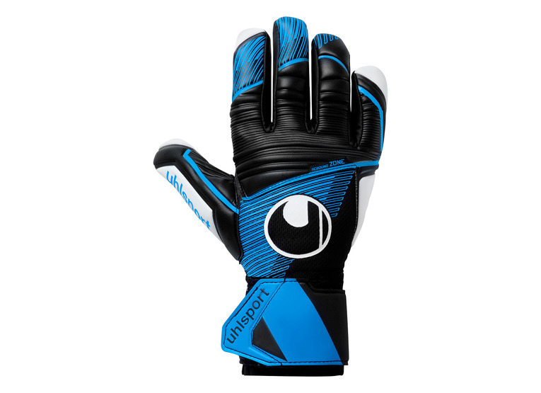 Uhlsport Soft HN Comp keepershandschoen zwart/blauw/wit KIDS