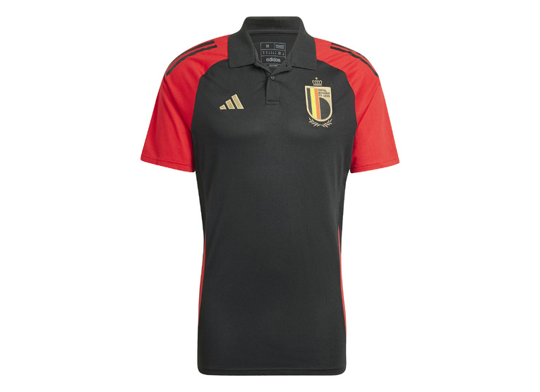 Adidas Belgie 24 polo zwart/rood heren