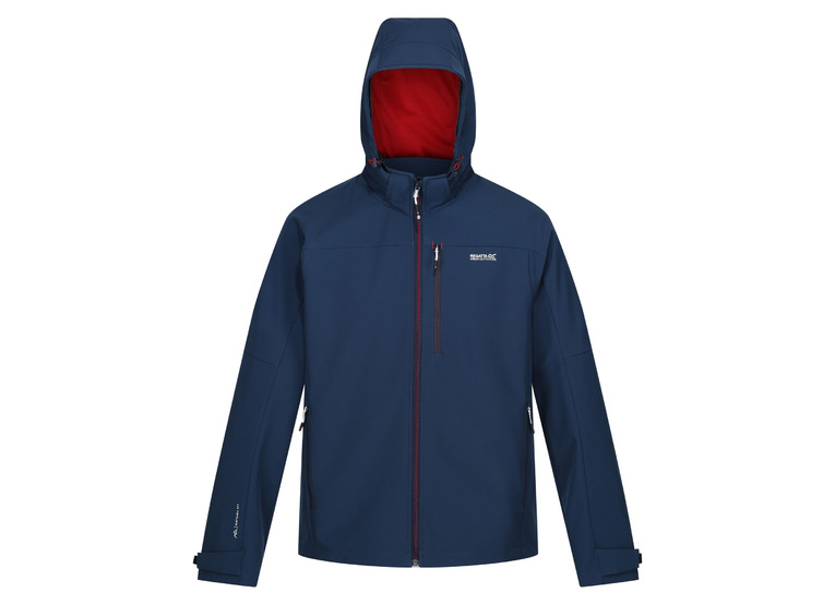 Regatta Arana waterproof softshell jacket moonlight denim/danger red heren