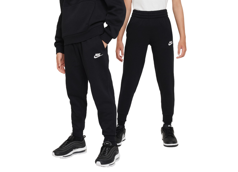 Nike Sportswear Club Fleece trainingsbroek Zwart/Wit KIDS