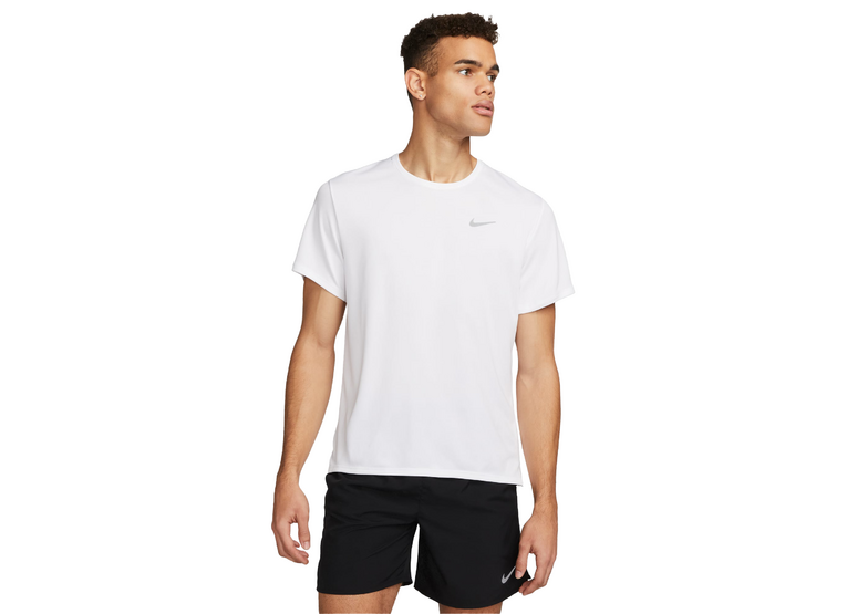 Nike Miler loopshirts wit heren