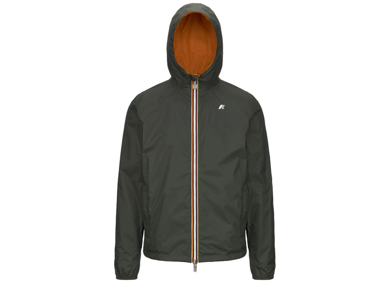 K-Way Jake Plus.2 reversible zomerjas donkergroen/oranje heren