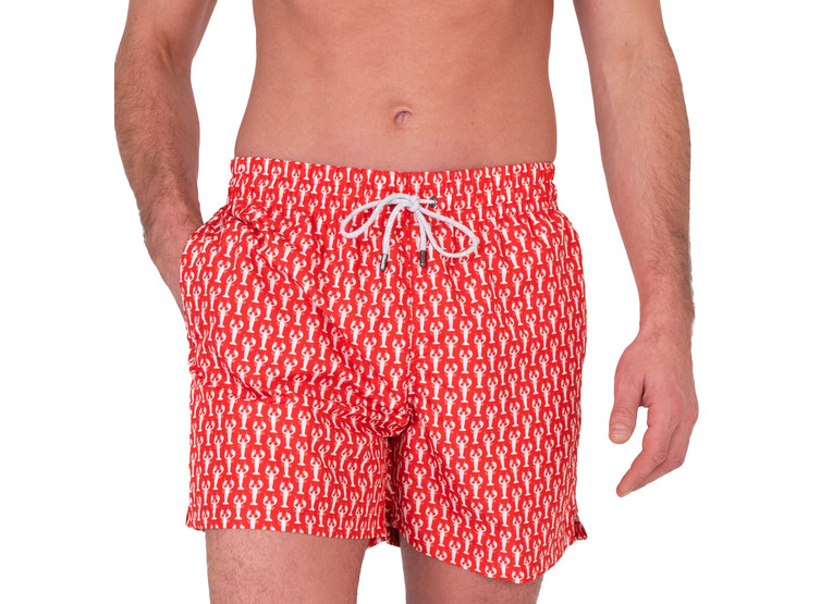 Kiwi rik zwemshort kreeft rood heren