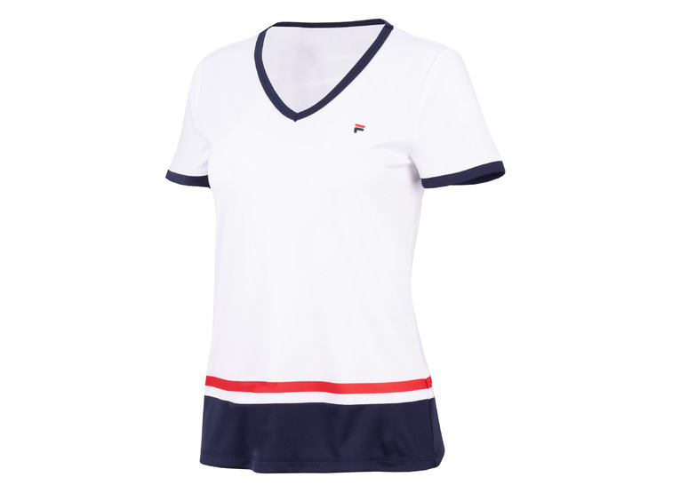 Fila Elisabeth T-shirt wit/navy dames