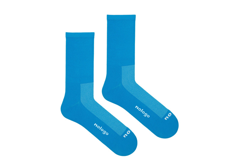 Nologo klassieke blauw fietssokken unisex