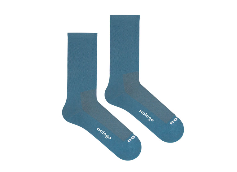 Nologo klassieke oceaanblauwe fietssokken unisex