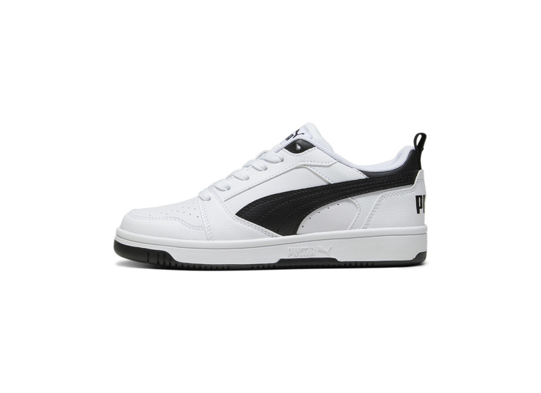 Puma Rebound V6 Lo sneaker wit/zwart KIDS