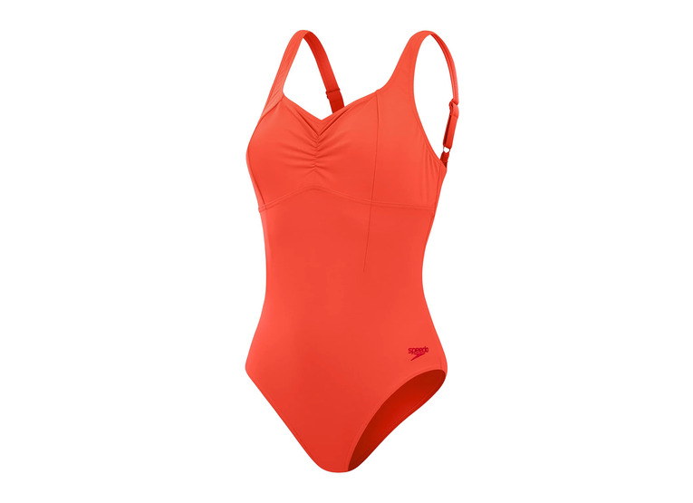 Speedo Eco Aquanite shaping badpak rood dames